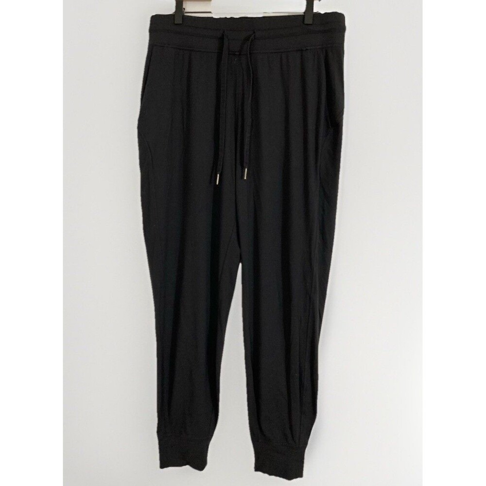 Lululemon Women’s 10 Ready To Rulu Jogger Pants Black High Rise Pockets W5DP2S